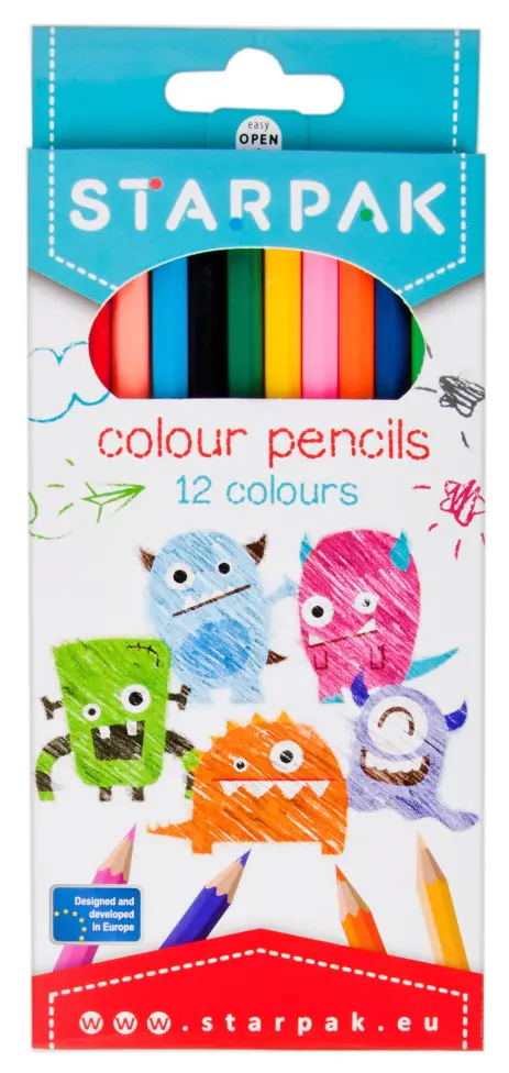 Monster colored pencils 12 pcs termékfotó