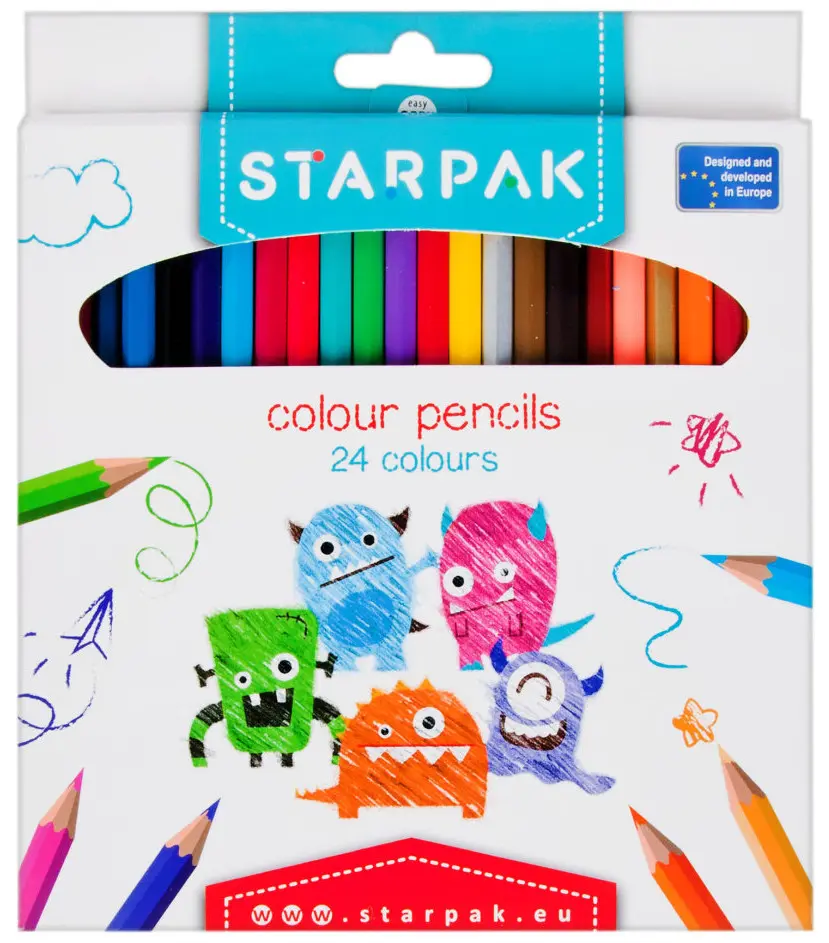 Szörnyecske színes ceruza 24 db-os termékfotó