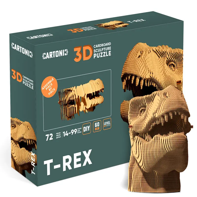 T-Rex cartonic 3D puzzle 72db-os termékfotó