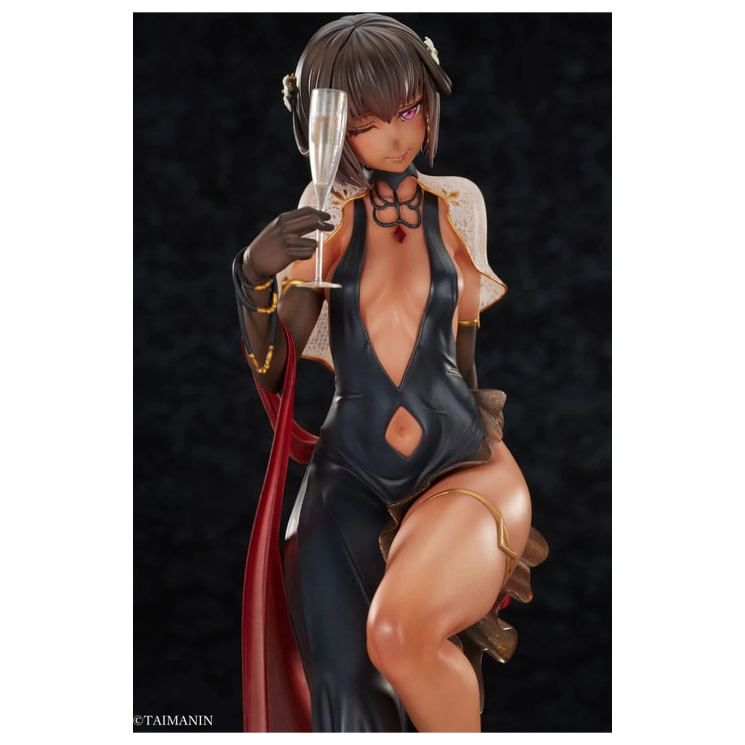 Taimanin RPGX 1/6 Adult Yukikaze Night Party Dress Ver. szobor figura 26 cm termékfotó