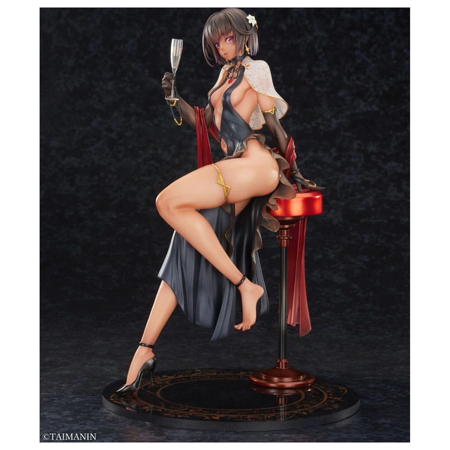 Taimanin RPGX 1/6 Adult Yukikaze Night Party Dress Ver. szobor figura 26 cm termékfotó