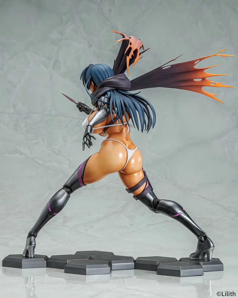 Taimanin RPGX 1/6 Clone Asagi Suntan Ver. PVC szobor figura 27 cm termékfotó