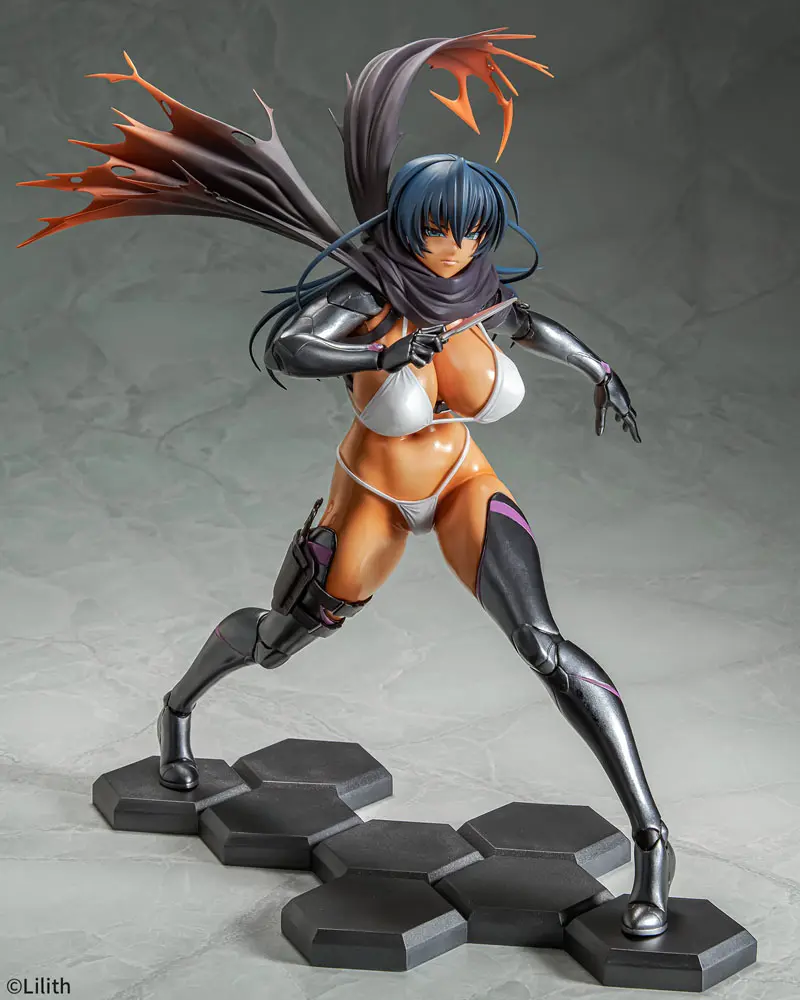 Taimanin RPGX 1/6 Clone Asagi Suntan Ver. PVC szobor figura 27 cm termékfotó