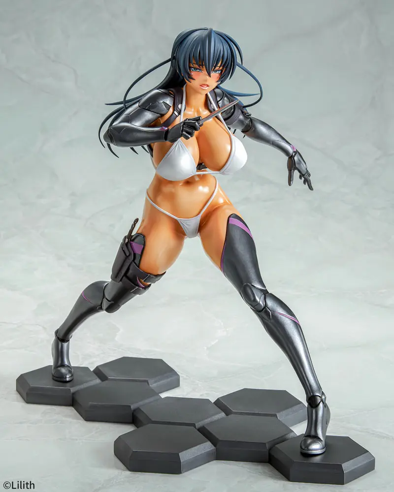 Taimanin RPGX 1/6 Clone Asagi Suntan Ver. PVC szobor figura 27 cm termékfotó