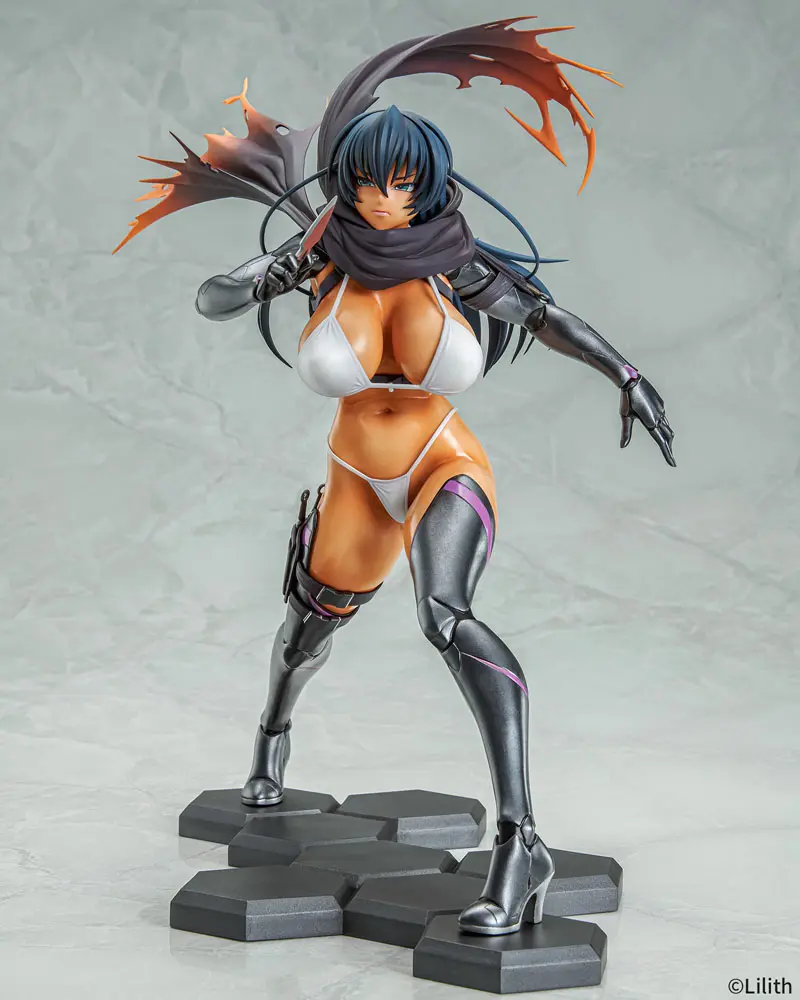 Taimanin RPGX 1/6 Clone Asagi Suntan Ver. PVC szobor figura 27 cm termékfotó