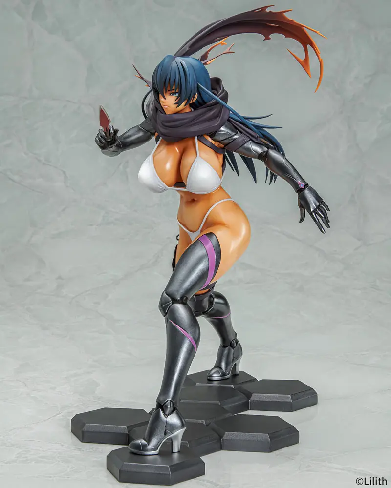 Taimanin RPGX 1/6 Clone Asagi Suntan Ver. PVC szobor figura 27 cm termékfotó