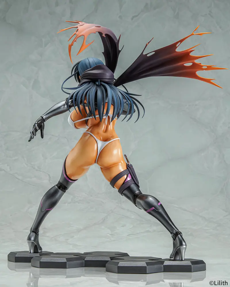 Taimanin RPGX 1/6 Clone Asagi Suntan Ver. PVC szobor figura 27 cm termékfotó