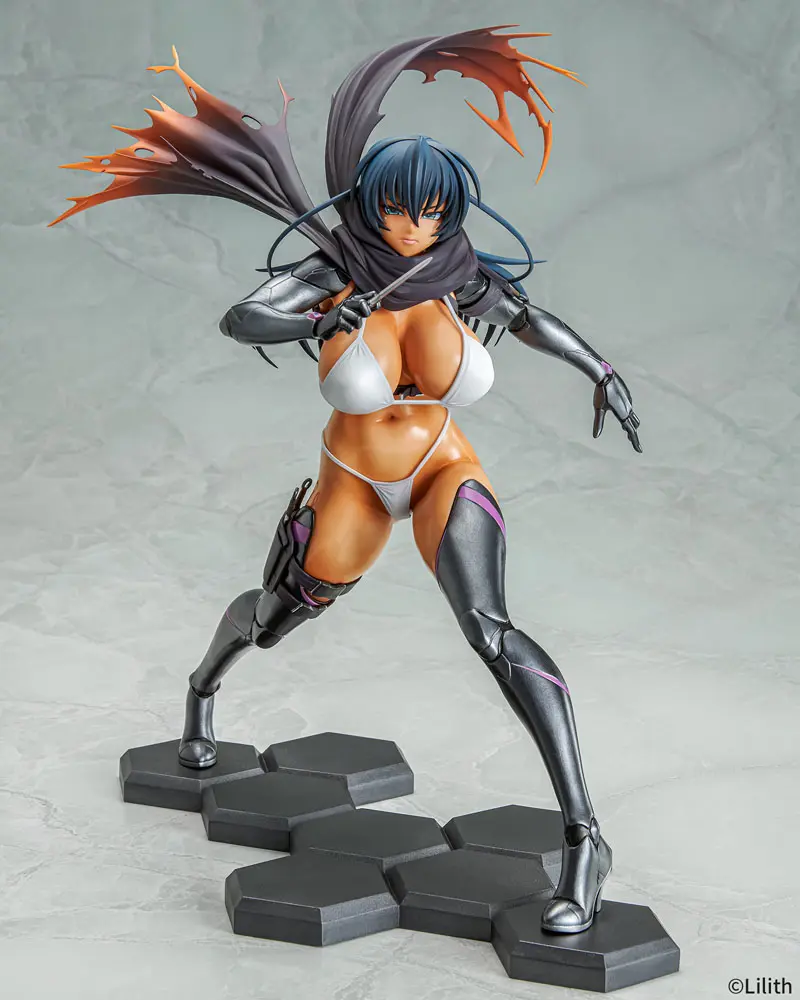 Taimanin RPGX 1/6 Clone Asagi Suntan Ver. PVC szobor figura 27 cm termékfotó