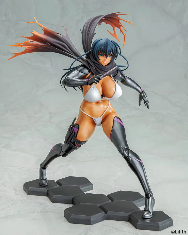Taimanin RPGX 1/6 Clone Asagi Suntan Ver. PVC szobor figura 27 cm termékfotó