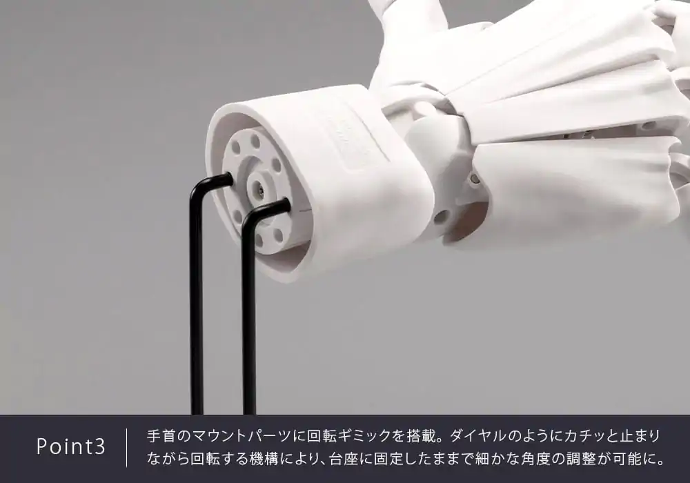 Takahiro Kagami PVC Artist Support Item Hand 1/1 Model Men /L White 22 cm  termékfotó