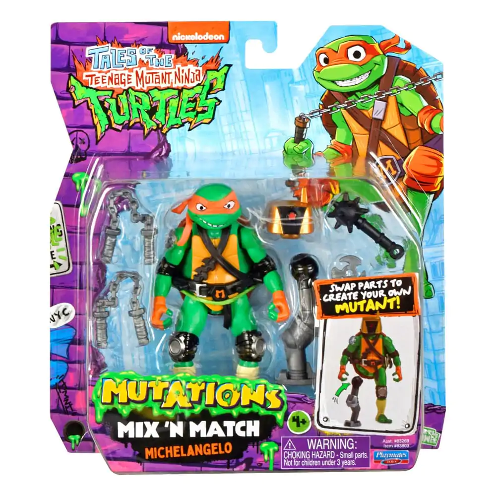 Tales of the Teenage Mutant Ninja Turtles Mix &#039;n Match Michelangelo akciófigura 12 cm termékfotó