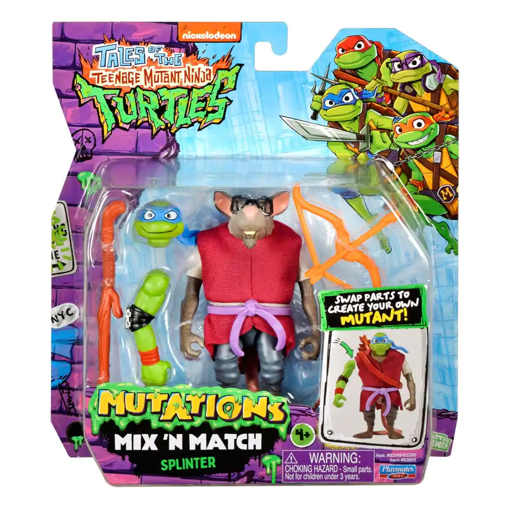 Tales of the Teenage Mutant Ninja Turtles Mix &#039;n Match Splinter akciófigura 12 cm termékfotó