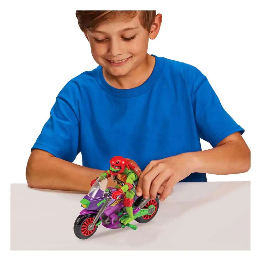 Tales of the Teenage Mutant Ninja Turtles Raphael &amp; Purple Dragon akciófigura és jármű 12 cm termékfotó