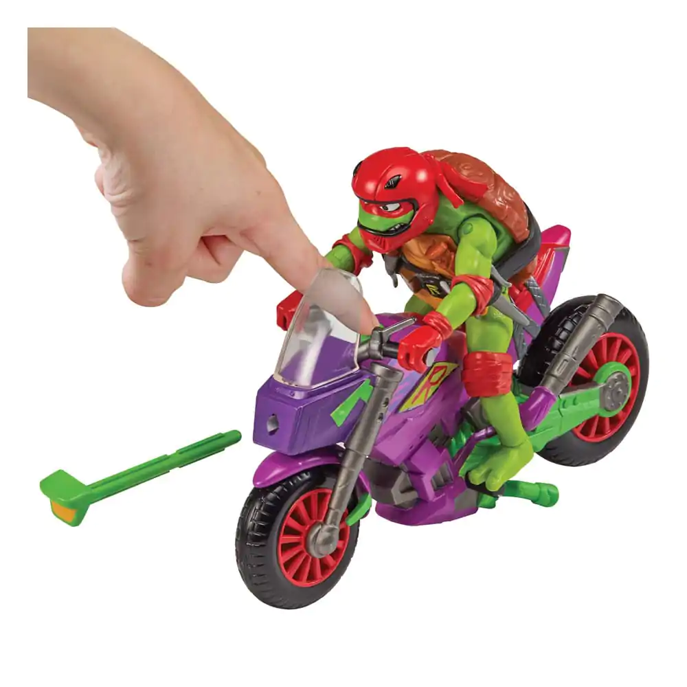Tales of the Teenage Mutant Ninja Turtles Raphael &amp; Purple Dragon akciófigura és jármű 12 cm termékfotó