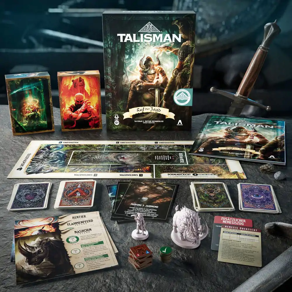 Talisman: Nemesis Ruf der Jagd német nyelvű társasjáték kiegészítő termékfotó