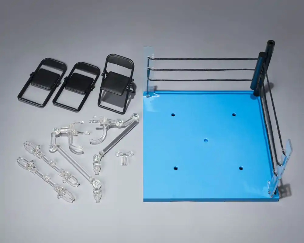 Tamashii Stage Accessory Act Ring Corner &amp; Folding Chair Set Neutral Ver. akciófigura kiegészítő csomag termékfotó