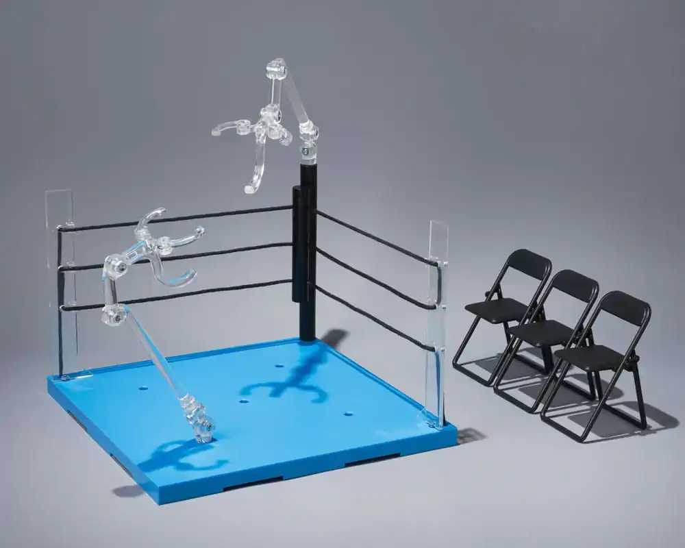 Tamashii Stage Accessory Act Ring Corner &amp; Folding Chair Set Neutral Ver. akciófigura kiegészítő csomag termékfotó