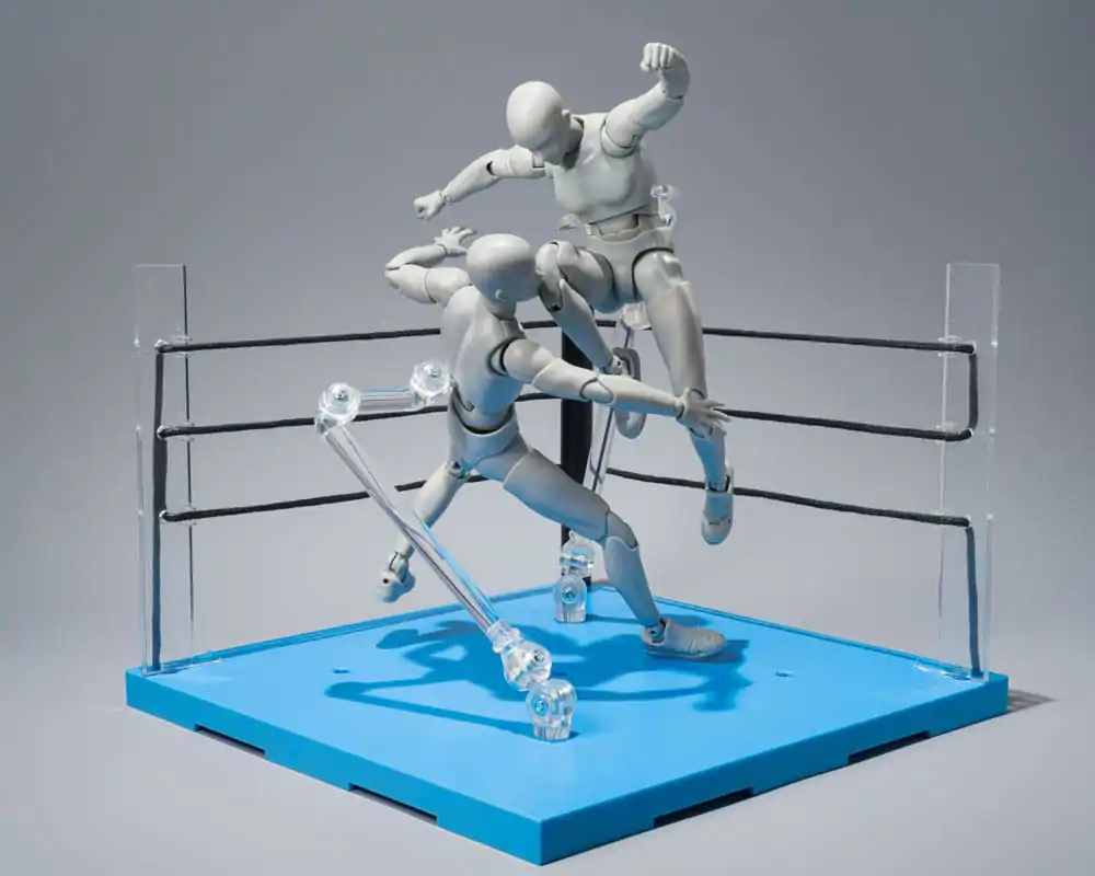 Tamashii Stage Accessory Act Ring Corner &amp; Folding Chair Set Neutral Ver. akciófigura kiegészítő csomag termékfotó