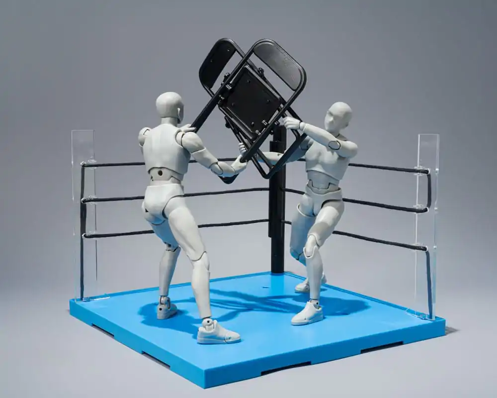 Tamashii Stage Accessory Act Ring Corner &amp; Folding Chair Set Neutral Ver. akciófigura kiegészítő csomag termékfotó