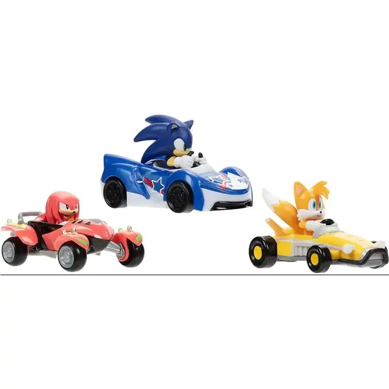 Team Sonic Racing jármű 3db-os figura csomag 1/64 termékfotó