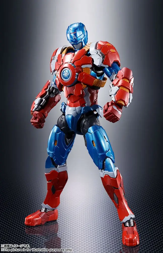 Tech-On Avengers S.H. Figuarts Amerika Kapitány akciófigura 16 cm termékfotó
