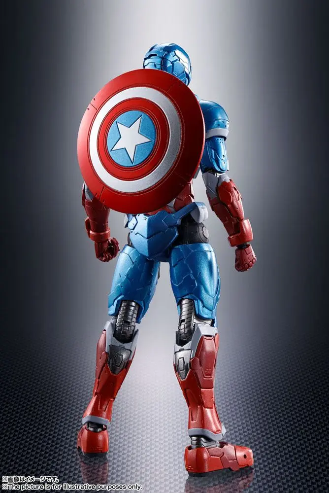Tech-On Avengers S.H. Figuarts Amerika Kapitány akciófigura 16 cm termékfotó