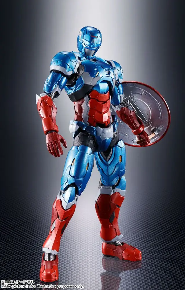 Tech-On Avengers S.H. Figuarts Amerika Kapitány akciófigura 16 cm termékfotó