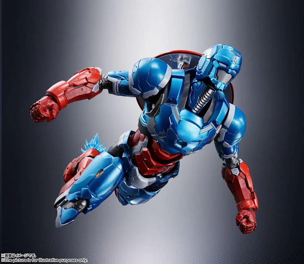 Tech-On Avengers S.H. Figuarts Amerika Kapitány akciófigura 16 cm termékfotó