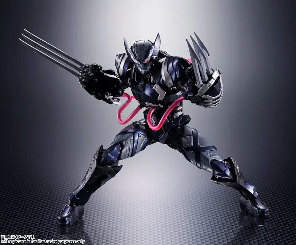 Tech-On Bosszúállók S.H. Figuarts Venom Symbiote Wolverine akciófigura 16 cm termékfotó