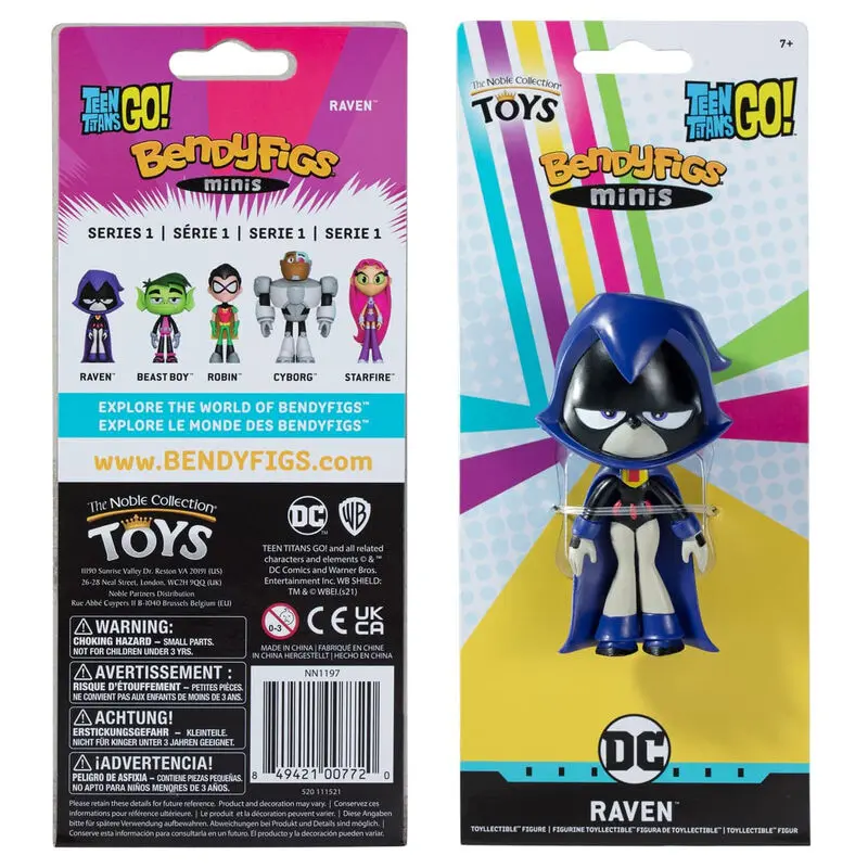 Teen Titans Go Raven Bendyfigs minis malleable figura 11cm termékfotó