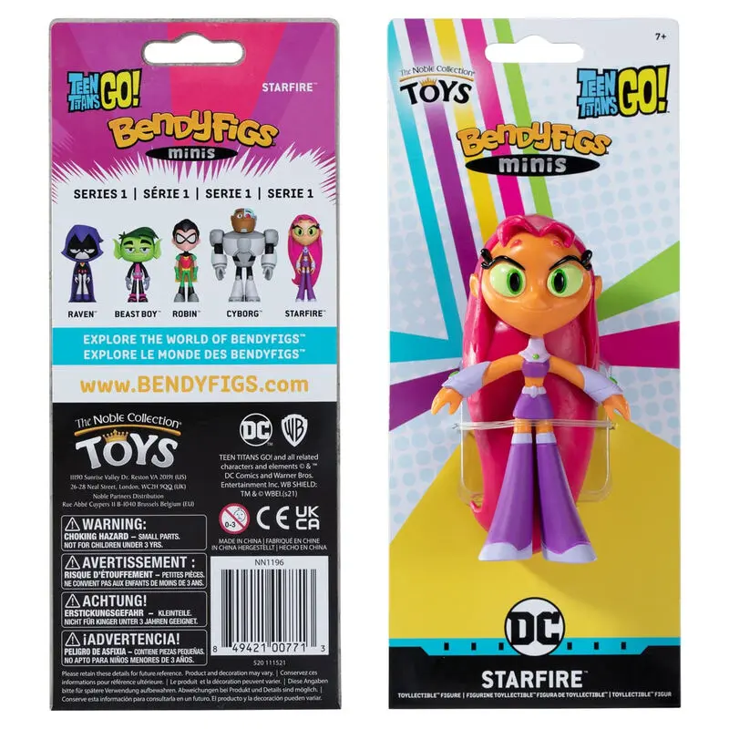 Teen Titans Go Starfire Bendyfigs minis malleable figura 11cm termékfotó