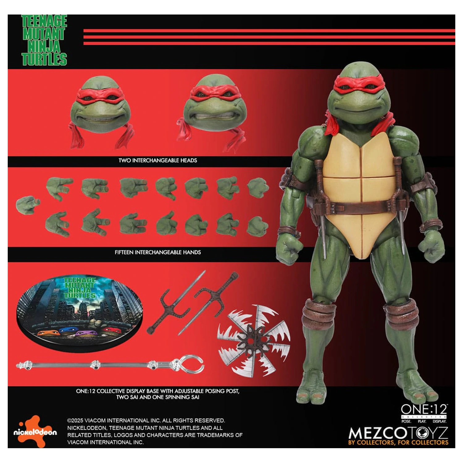 Teenage Mutant Ninja Turtles 1/12 Teenage Mutant Ninja Turtles (1990 Movie) figura csomag 15 cm termékfotó