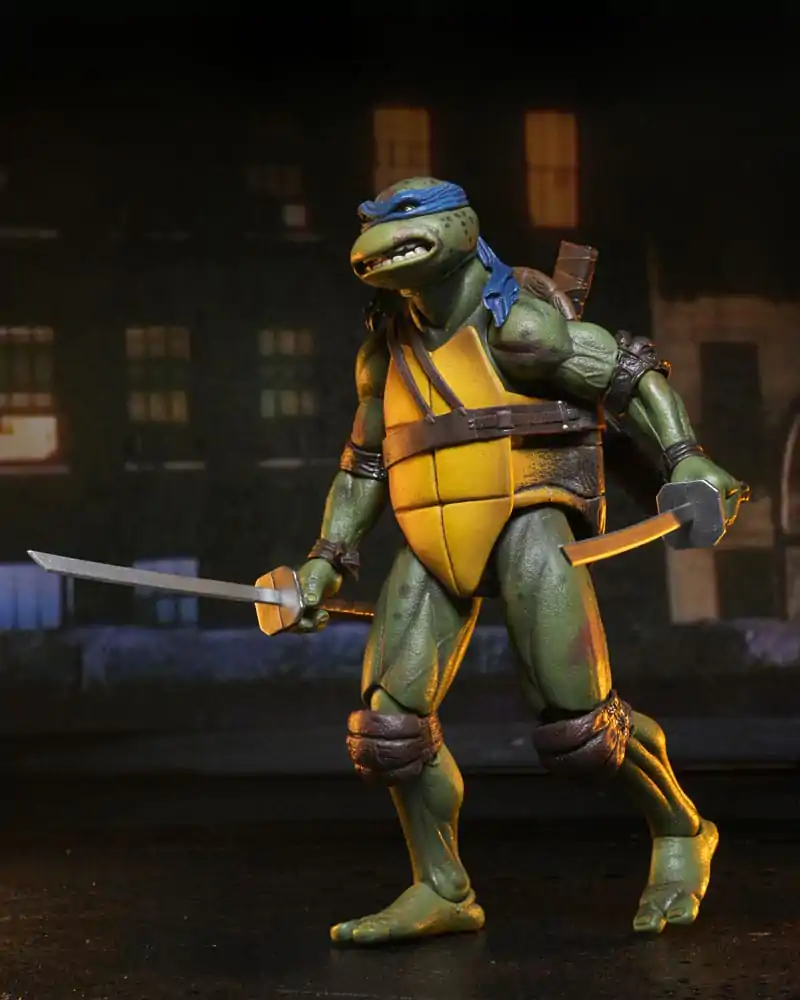 Teenage Mutant Ninja Turtles (1990 Movie) Roof Top Battle Shredder vs Leo akciófigura 18 cm termékfotó