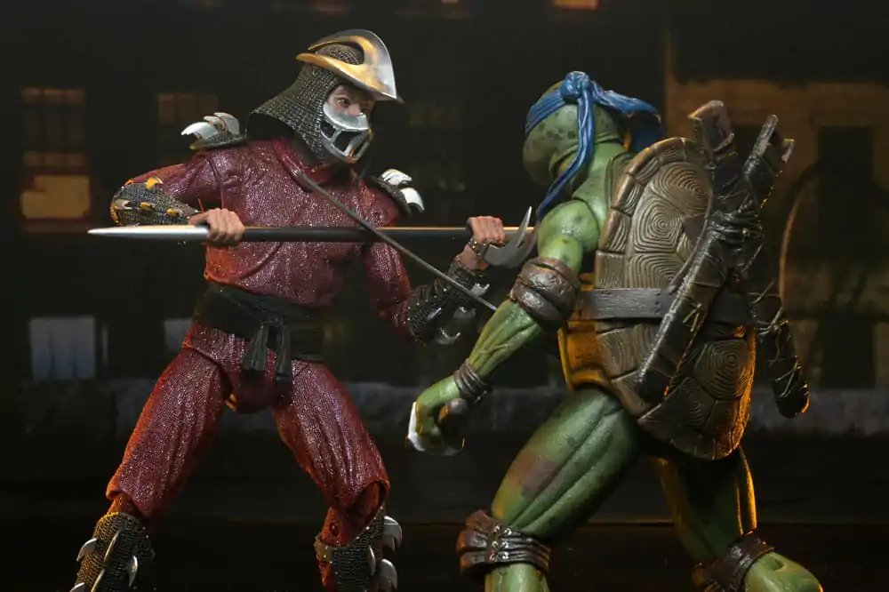 Teenage Mutant Ninja Turtles (1990 Movie) Roof Top Battle Shredder vs Leo akciófigura 18 cm termékfotó