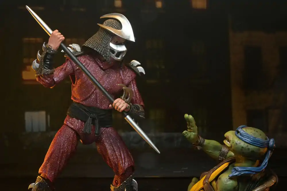 Teenage Mutant Ninja Turtles (1990 Movie) Roof Top Battle Shredder vs Leo akciófigura 18 cm termékfotó