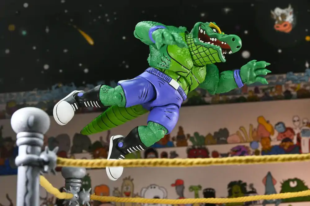 Teenage Mutant Ninja Turtles (Archie Comics) Stump Wrestling Leatherhead akciófigura 18 cm termékfotó