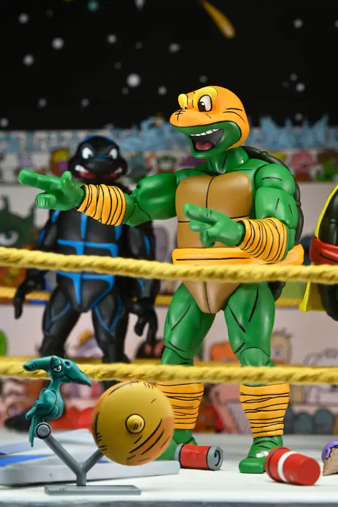 Teenage Mutant Ninja Turtles (Archie Comics) Stump Wrestling Turtles 4 db-os akciófigura csomag 18 cm termékfotó