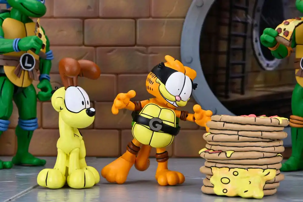 Teenage Mutant Ninja Turtles (Archie Comics) x Garfield 2 db-os akciófigura csomag Ultimate Garfello & Odie 10 cm termékfotó