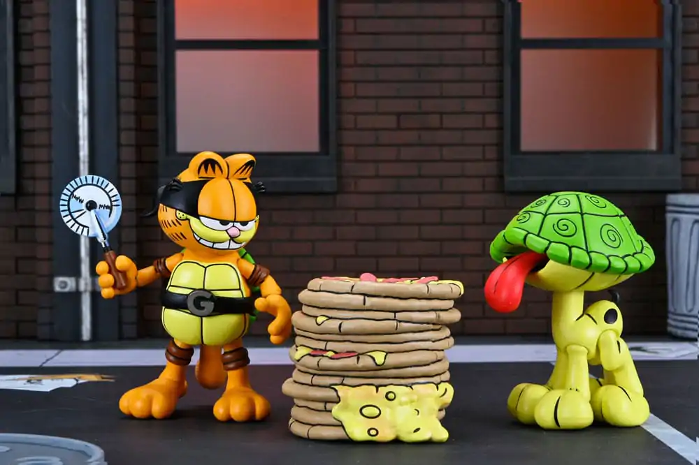 Teenage Mutant Ninja Turtles (Archie Comics) x Garfield 2 db-os akciófigura csomag Ultimate Garfello & Odie 10 cm termékfotó