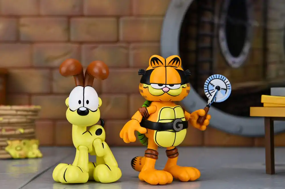 Teenage Mutant Ninja Turtles (Archie Comics) x Garfield 2 db-os akciófigura csomag Ultimate Garfello & Odie 10 cm termékfotó