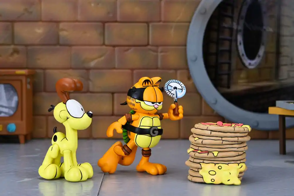 Teenage Mutant Ninja Turtles (Archie Comics) x Garfield 2 db-os akciófigura csomag Ultimate Garfello & Odie 10 cm termékfotó