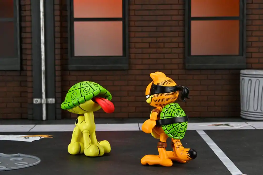 Teenage Mutant Ninja Turtles (Archie Comics) x Garfield 2 db-os akciófigura csomag Ultimate Garfello & Odie 10 cm termékfotó