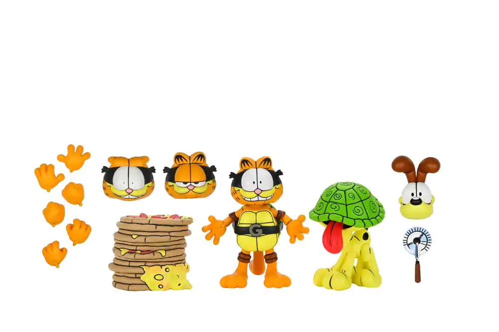 Teenage Mutant Ninja Turtles (Archie Comics) x Garfield 2 db-os akciófigura csomag Ultimate Garfello & Odie 10 cm termékfotó