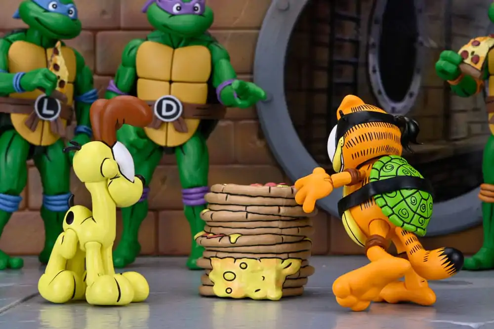 Teenage Mutant Ninja Turtles (Archie Comics) x Garfield 2 db-os akciófigura csomag Ultimate Garfello & Odie 10 cm termékfotó