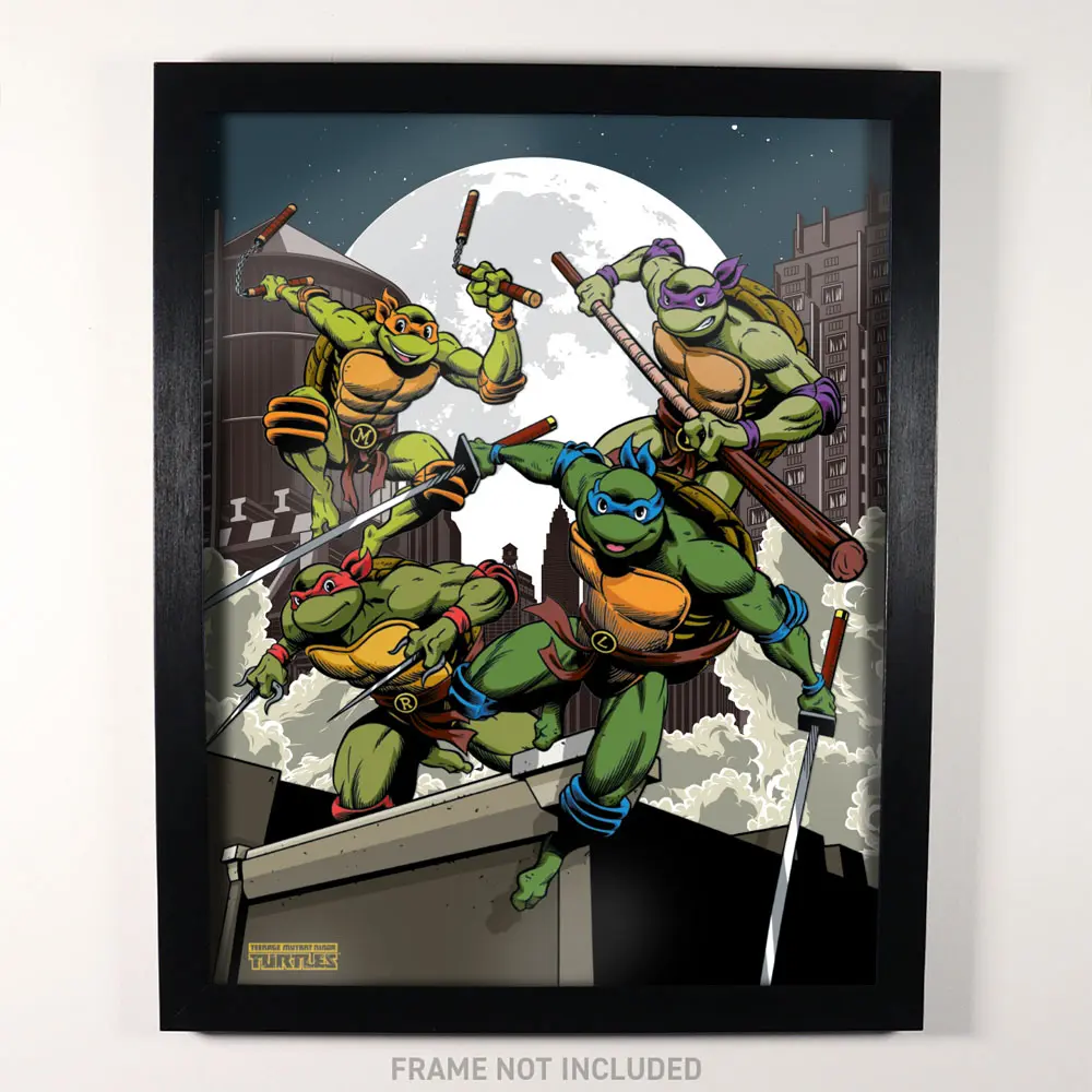 Teenage Mutant Ninja Turtles Art Print Limitált kiadás Fan-Cel 36 x 28 cm termékfotó