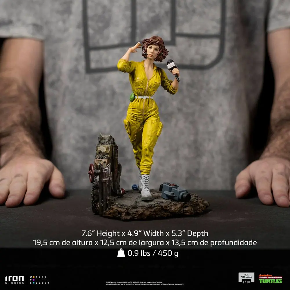 Teenage Mutant Ninja Turtles Art Scale 1/10 April O'Neal szobor figura 19 cm termékfotó