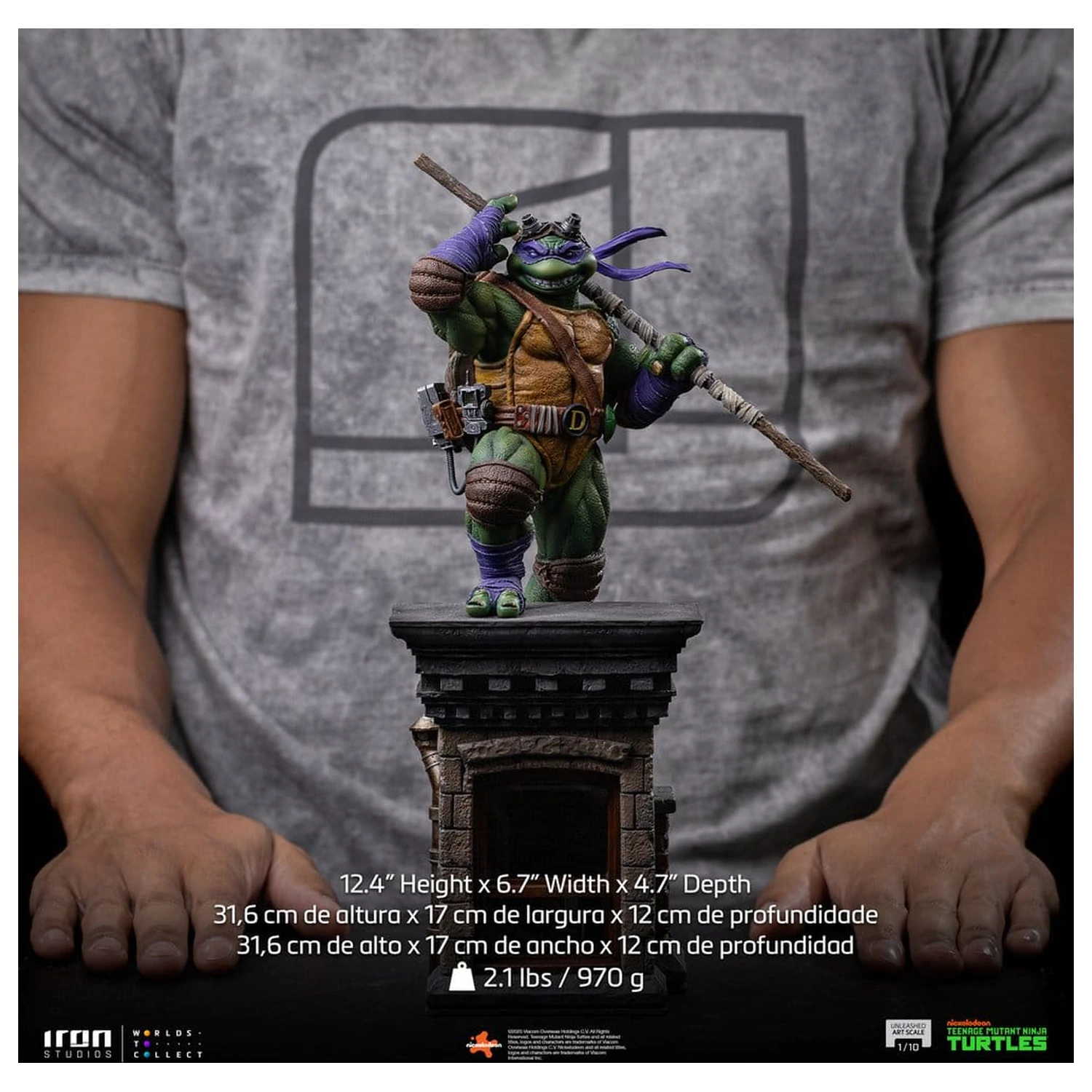 Teenage Mutant Ninja Turtles Art Scale 1/10 Donatello Unleashed szobor figura 32 cm termékfotó