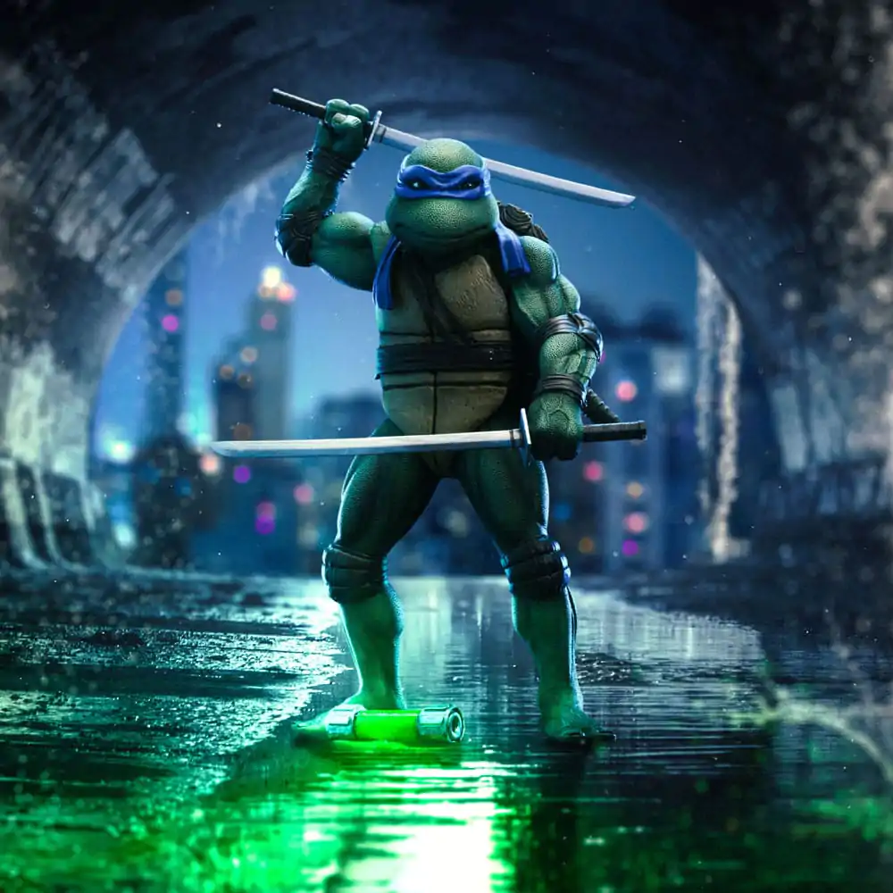 Teenage Mutant Ninja Turtles Art Scale 1/10 Leonardo szobor figura 21 cm termékfotó