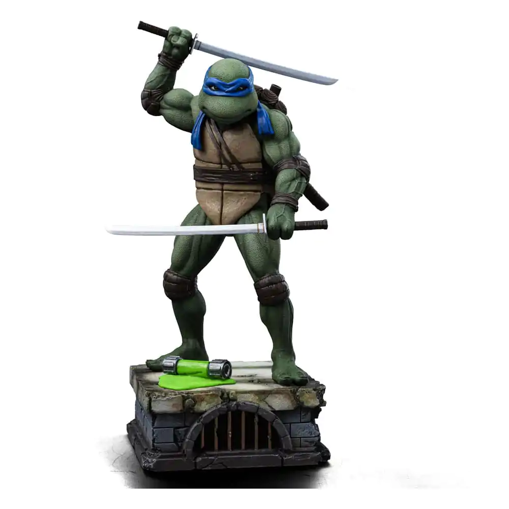 Teenage Mutant Ninja Turtles Art Scale 1/10 Leonardo szobor figura 21 cm termékfotó