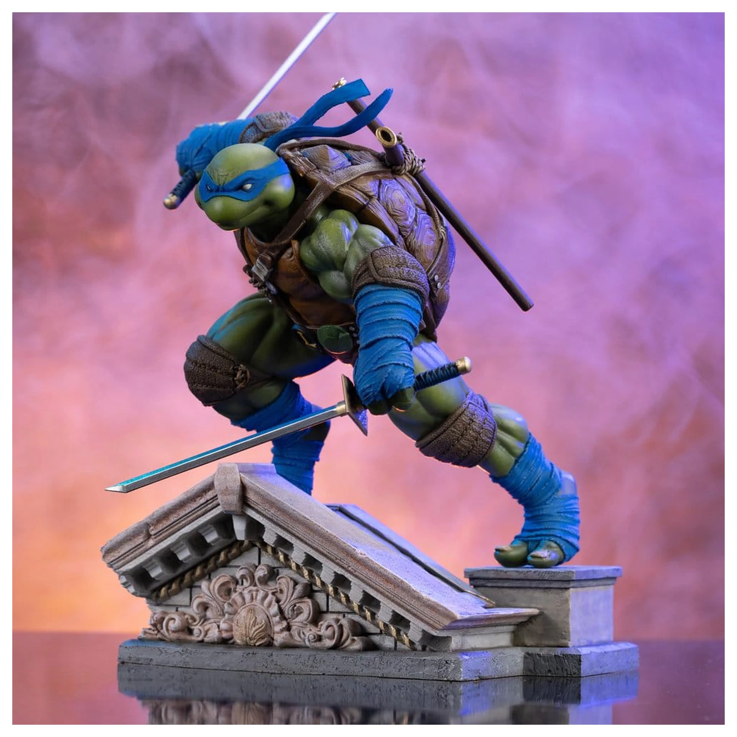 Teenage Mutant Ninja Turtles Art Scale 1/10 Leonardo Unleashed szobor figura 22 cm termékfotó